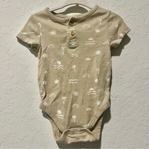 Little Co Lauren Conrad 12m baby neutral beach onesie